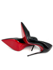 Like New. Louboutin Heel Patent Black. 40|12585