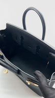 Like New. Hermes Birkin 25 Black Togo GHW. UPY663TN|16272