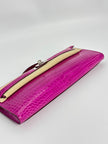 Preowned. Hermes Kelly Cut Croc Rose Scherehezade. XPI002FH|3360