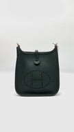Brand New. Hermes Evelyne TPM Vert Mangrove Clemence GHW. KCH002BF|4983