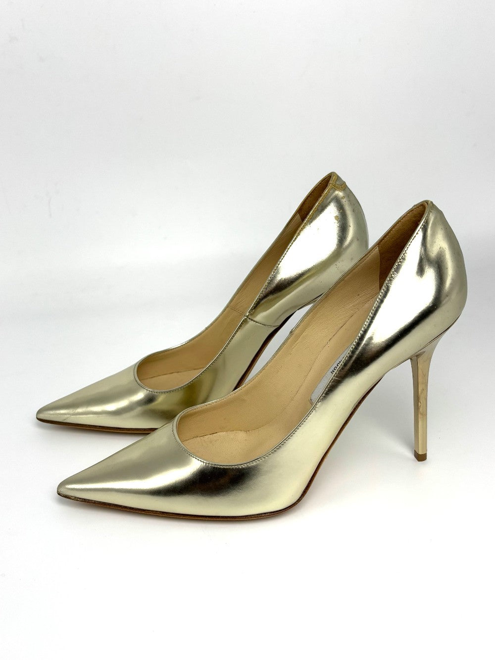 Brand New. Jimmy Choo Heel Gold. 37|8693