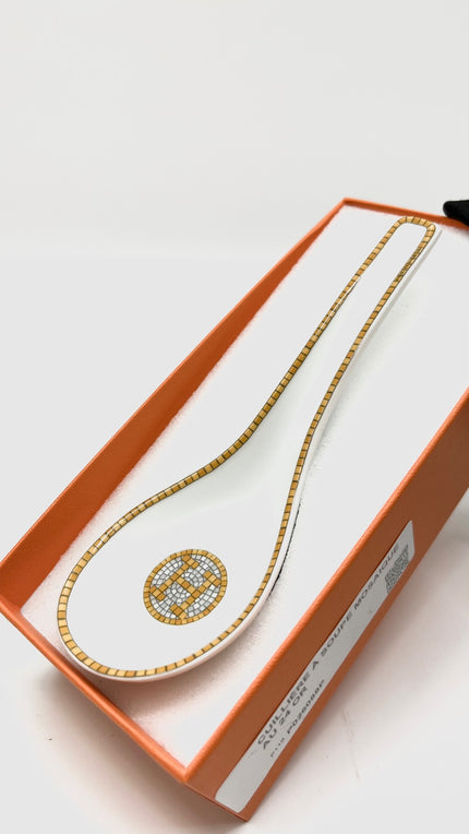 Brand New. Hermes Soup Spoon Mosaique|10501