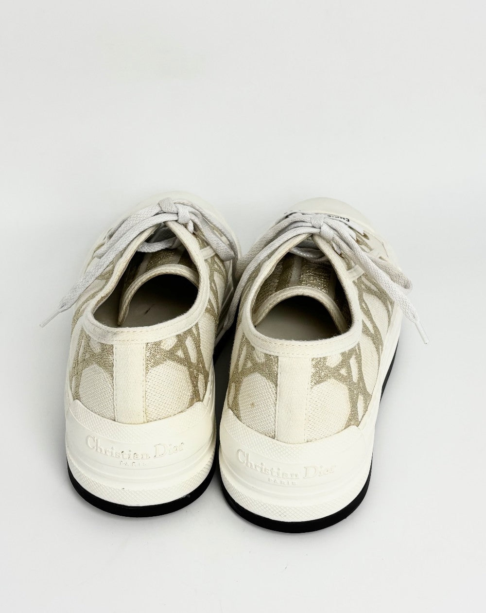Unused. Dior Sneakers White/Gold. 37.5|12171