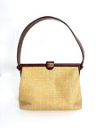 Preowned. Chanel Vintage CC Raffia Beige. 5988701|4146