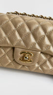 Like New. Chanel Mini Rectangular Flap Gold. 20519954|4211