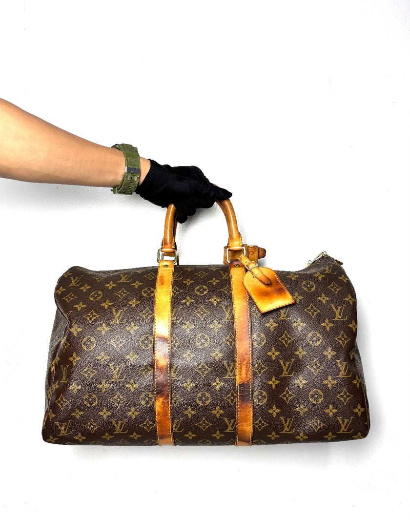 Preowned. LV Keepall 45 Mono. FI1920|11785