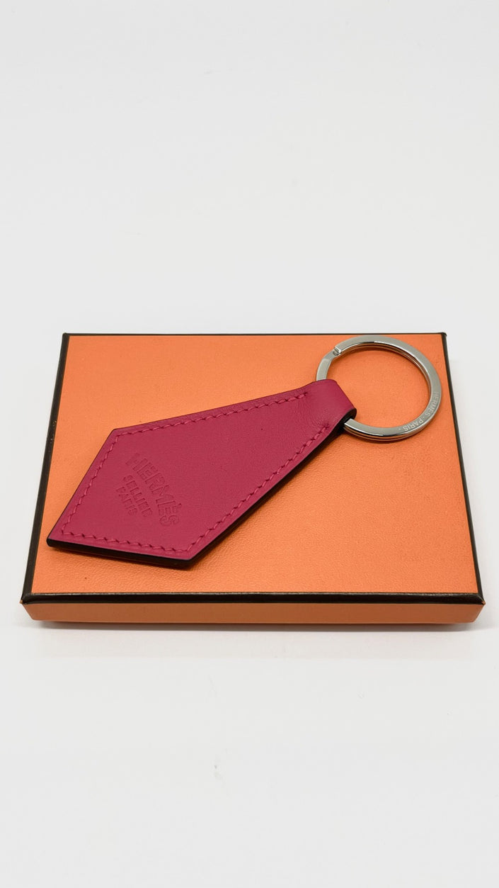 Brand New. Hermes Tab Key Ring Magnolia|9422