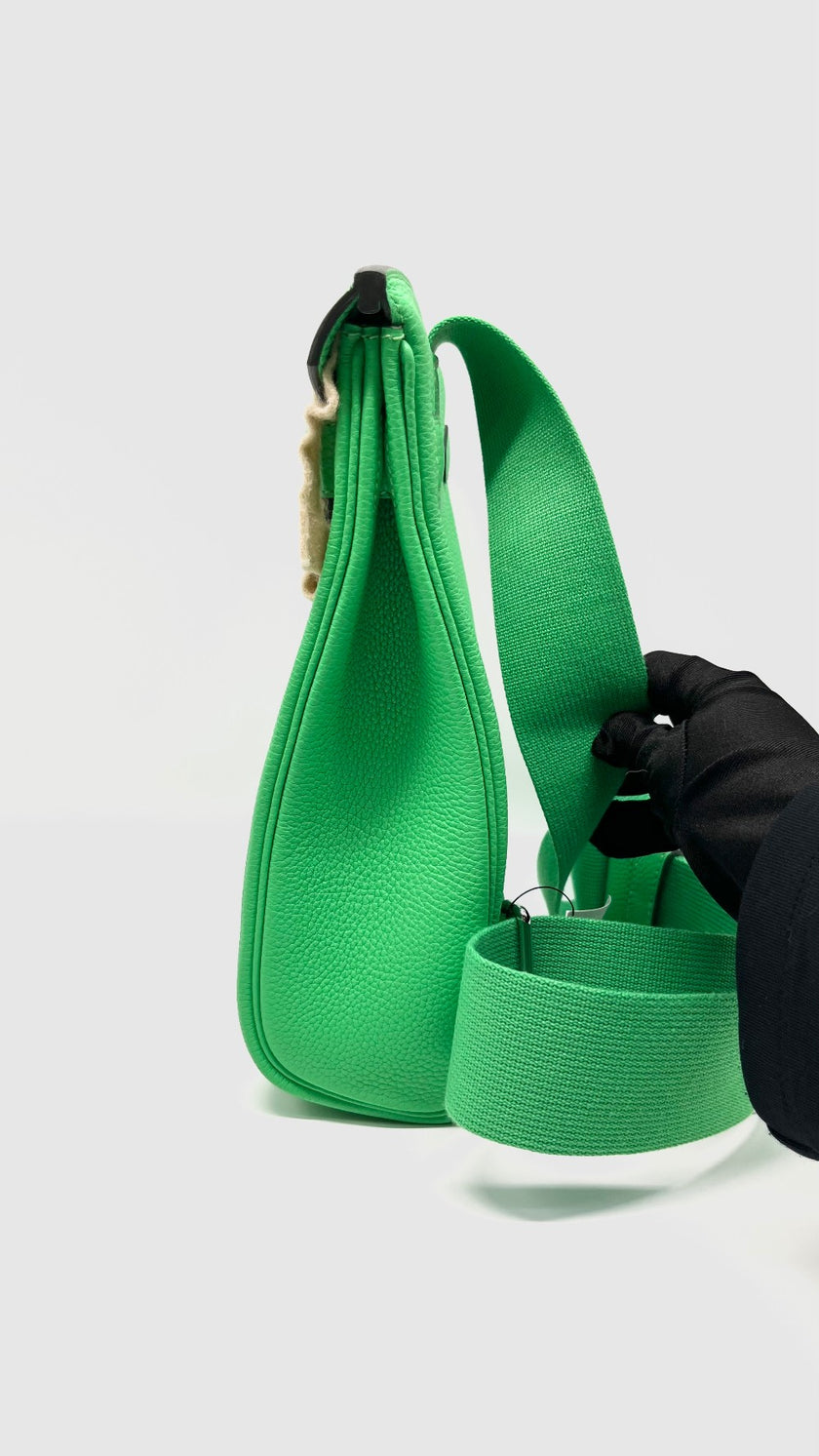 Brand New. Hermes Hac A Dos Togo Vert Comics PHW. WIS884KT|7975