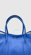 Preowned. Hermes GPT 36 Blue Hydra Clemence PHW. Square PQN1|13898