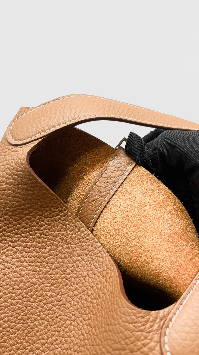 Brand New. Hermes Picotin 22 Gold Clemence PHW. WAM003UH|12324