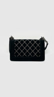 Preowned. Chanel Leboy Old Medium Black Velvet Ruth HW. 19944432|14734