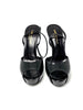 Brand New. YSL Open Toe Patent Black. 37|8077