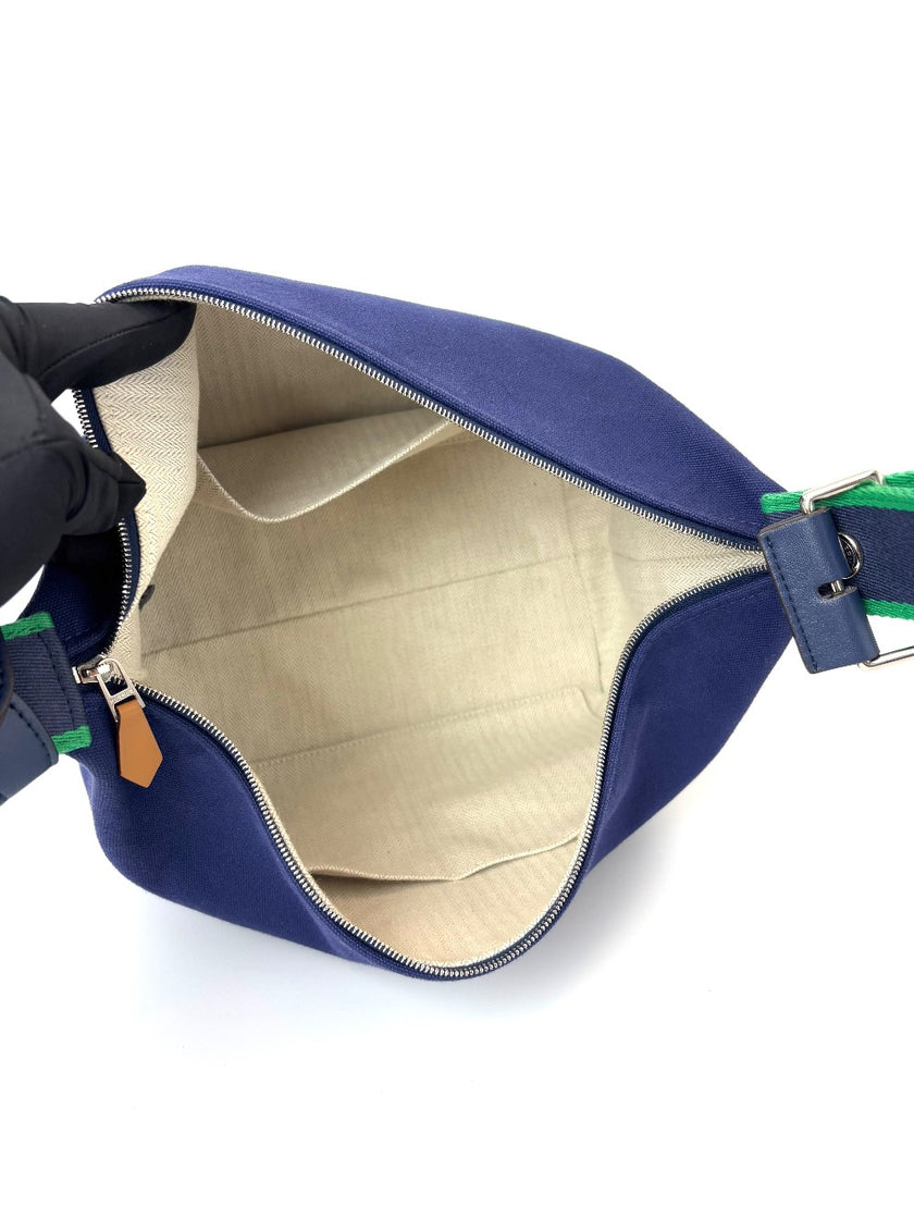 [SALE] Preowned. Hermes Bride A Brac GM Blue|8001