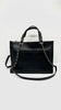 Preowned. Chanel CC Zipped Shopping Tote Calfskin Black GHW. PNJTPA01|10433