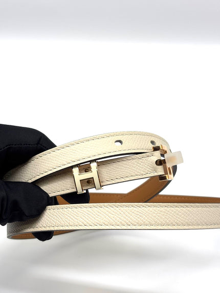 Brand New. Hermes H Pop Belt Craie|8858