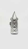 Preowned. Lady Dior Small Silver SHW. 29MA1108|16138