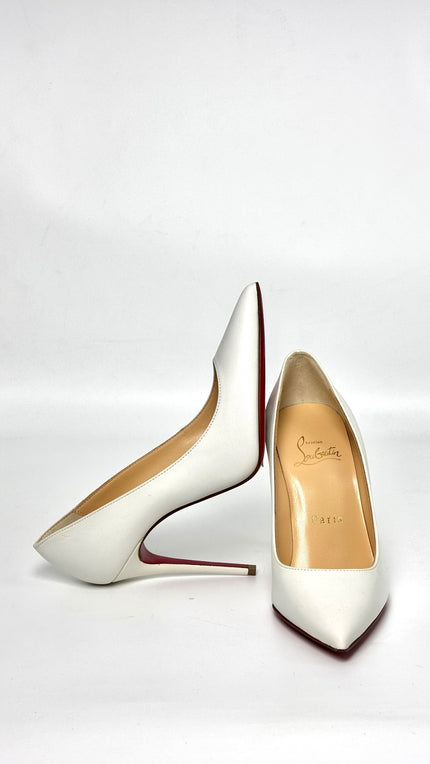 Brand New. Louboutin Pumps Heel White. 34|8095