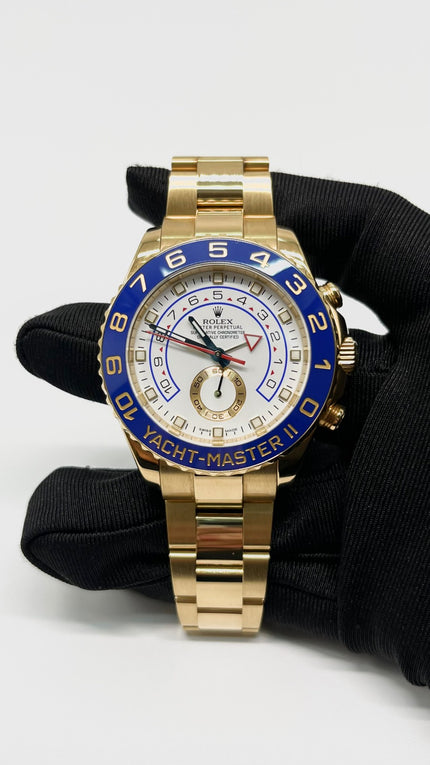 Preowned. Rolex Yacht-Master 2 Solid Gold 2016 44mm 11.5 Links|5652