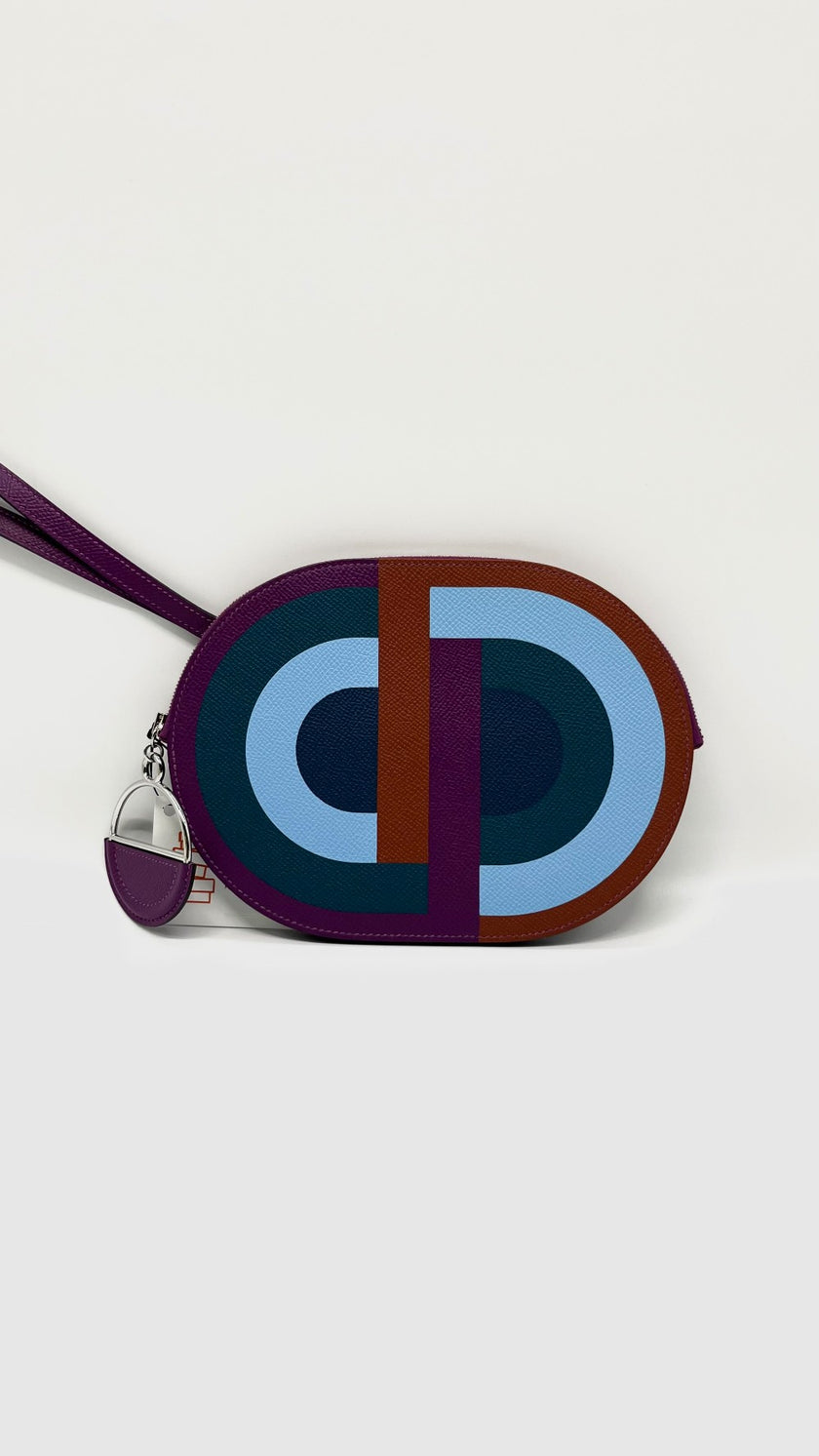 Unused. Hermes In The Loop To-Go Pochette Anemone Mulitcolored. DNN011IO|8523