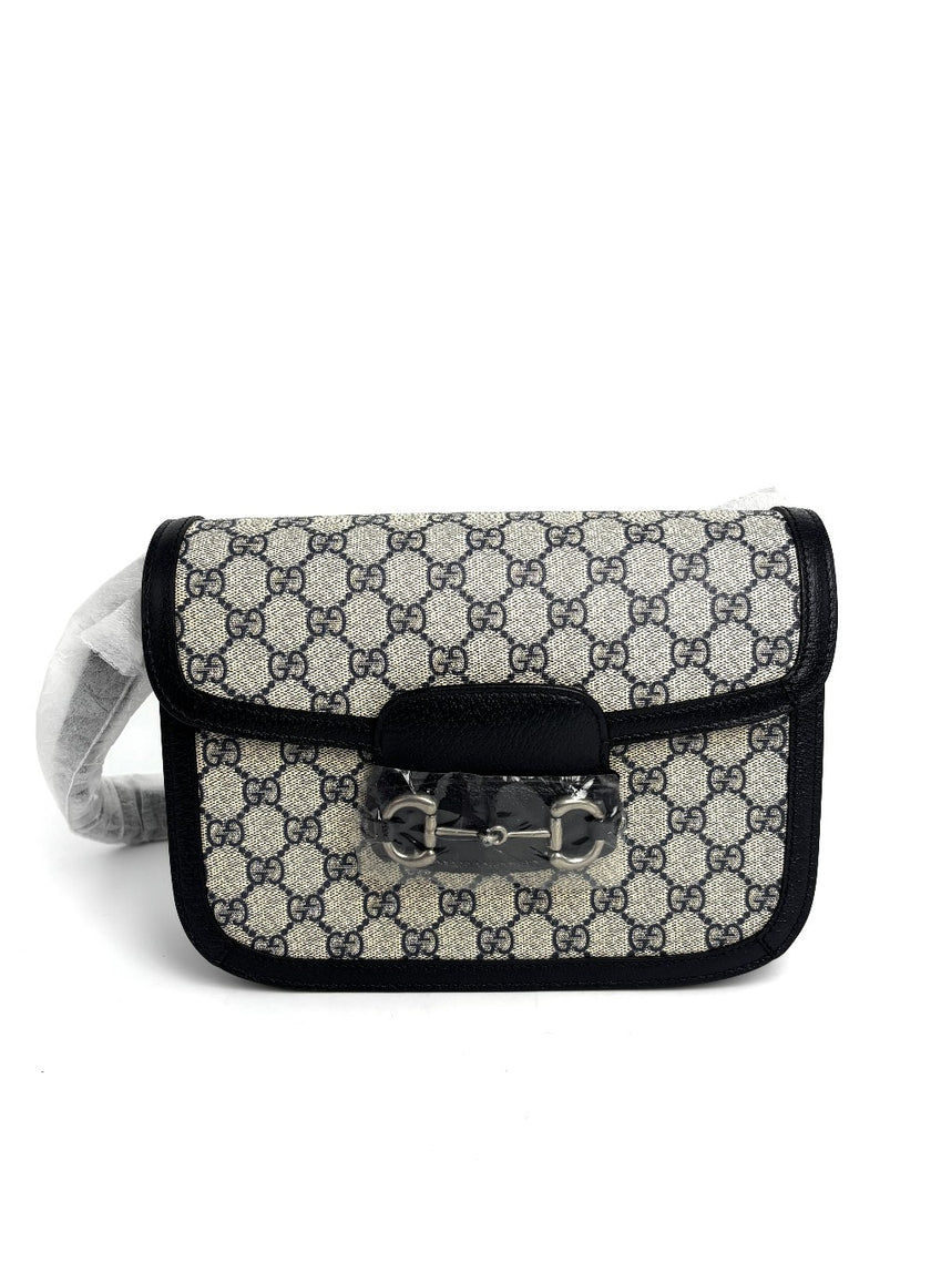 Brand New. Gucci Horsebit 1995 Small Shoulder Bag GG Supreme Canvas|12902