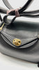 Preowned. Hermes Mini Lindy Clemence Black GHW. YCT599CZ|10311
