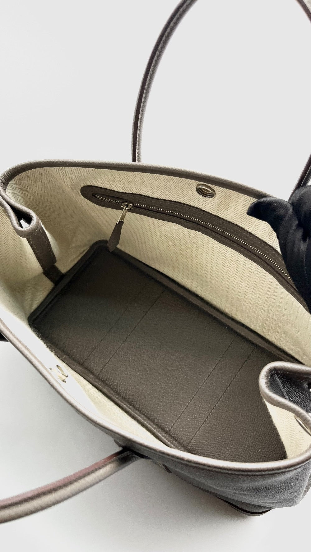 Preowned. Hermes GPT 30 Epsom Etain SHW. AMM007KM|16004