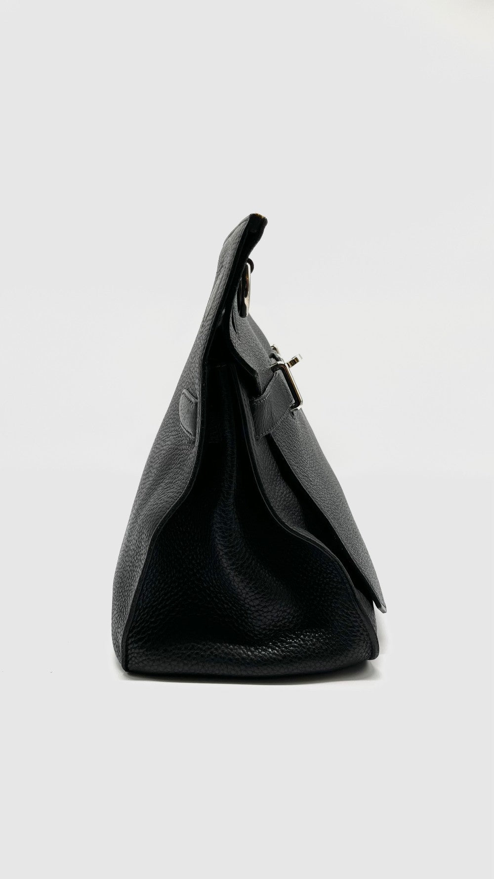 Preowned. Hermes Jypsiere 37 Black Clemence PHW. L38|13649