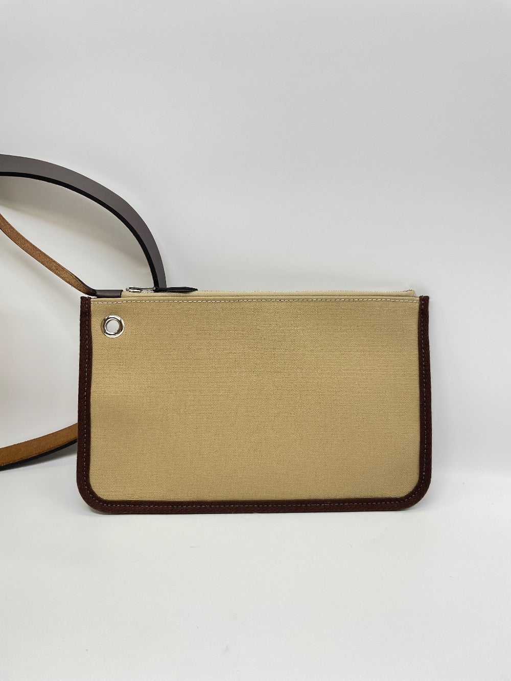 Preowned. Hermes Herbag 31 Trench/Ebene Canvass PHW. UMN009KD|10299