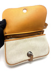 Preowned. Hermes Sac Colorado PM Vache Liege Toile Officier Natural PHW. H Square J|17860