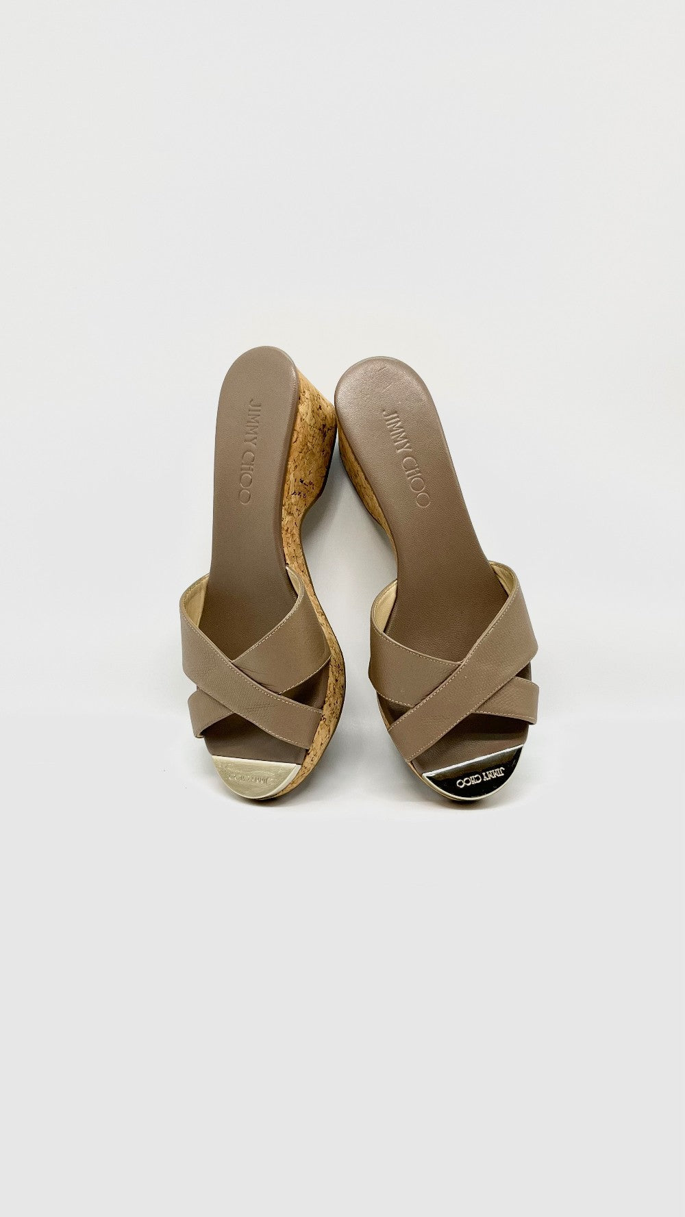 Preowned. Jimmy Choo Sandals Etoupe. 36.5|10776