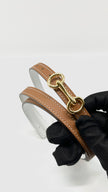 Brand New. Hermes Heritage Belt Gold/Mushroom GHW. 90 cm|13430