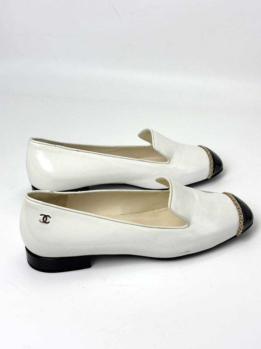 Brand New. Chanel Slip On White. 36.5|7658