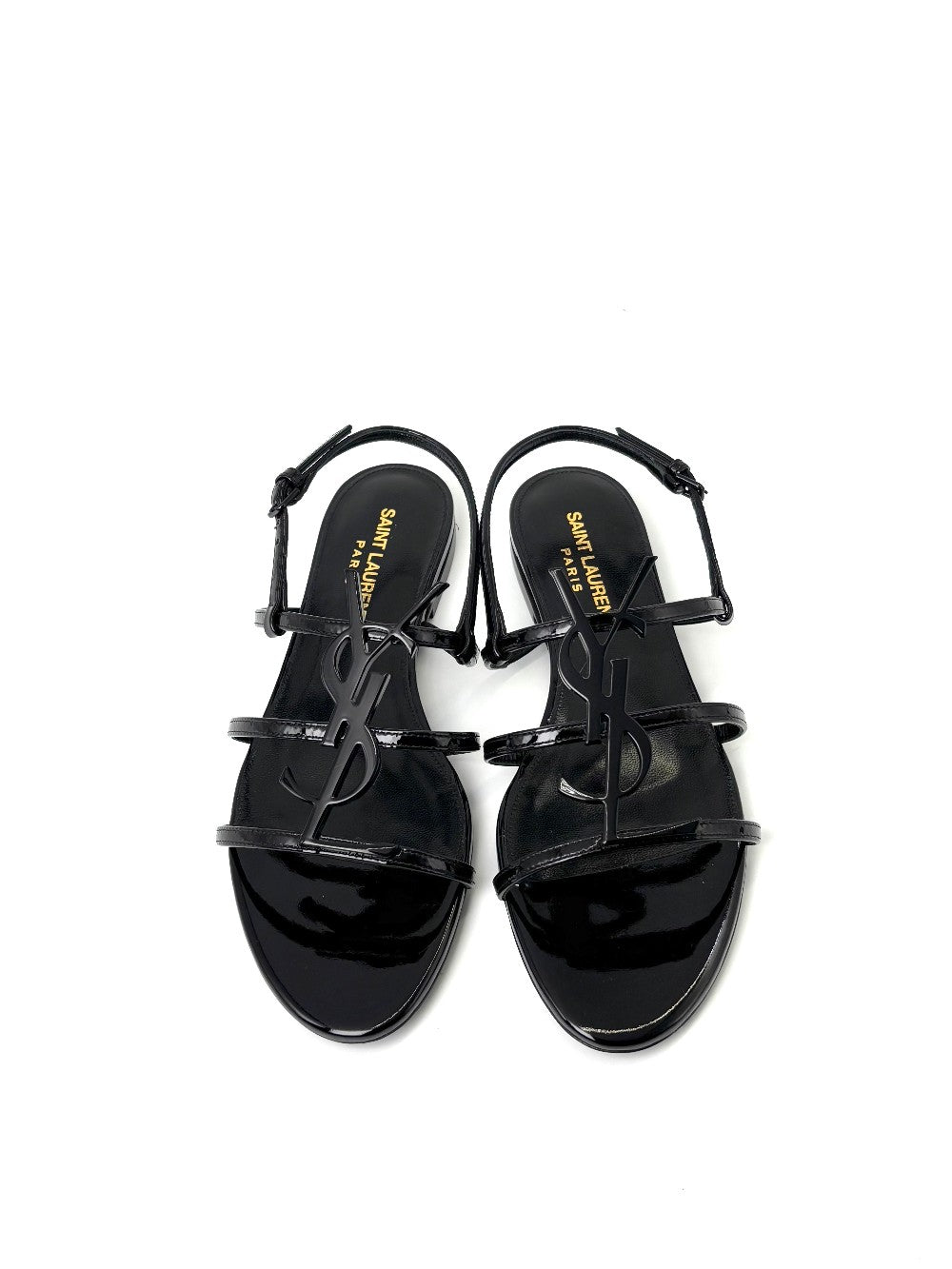 Brand New. YSL Cassandra Flats Patent Black. 36|7233