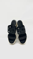 Brand New. Hermes Ithea 30 Espadrilles Black. 38|10416