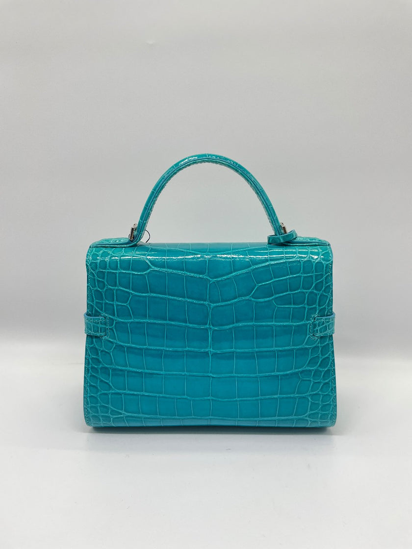Brand New. Delvaux Tempete Small Croc|10007