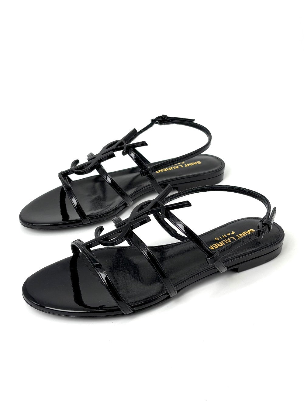Brand New. YSL Cassandra Flats Patent Black. 36|7234