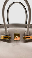 Preowned. Hermes Birkin 30 Gris Asphalt Epsom GHW. CCT952ZI|5098