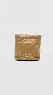Brand New. Chanel Mini C22 Brown Shiny Calfskin GHW. JAU0XXE5|15199