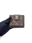 Preowned. Chanel Bifold Wallet Brown Caviar SHW. 10776392|16955