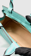 Preowned. Moynat Pauline Bag Turquoise|15055
