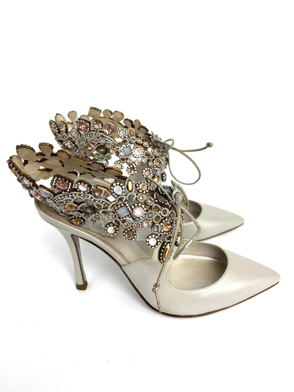 Brand New. Rene Low Heel Sandals. 35.5|12622