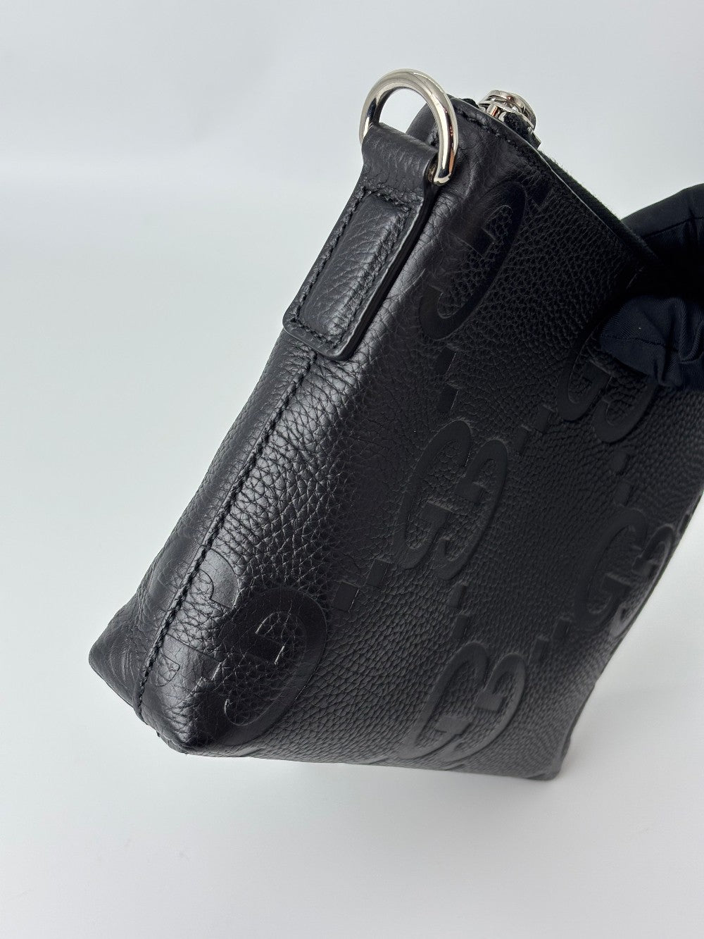 Like New. Gucci Jumbo Small Sling Bag Black|5973