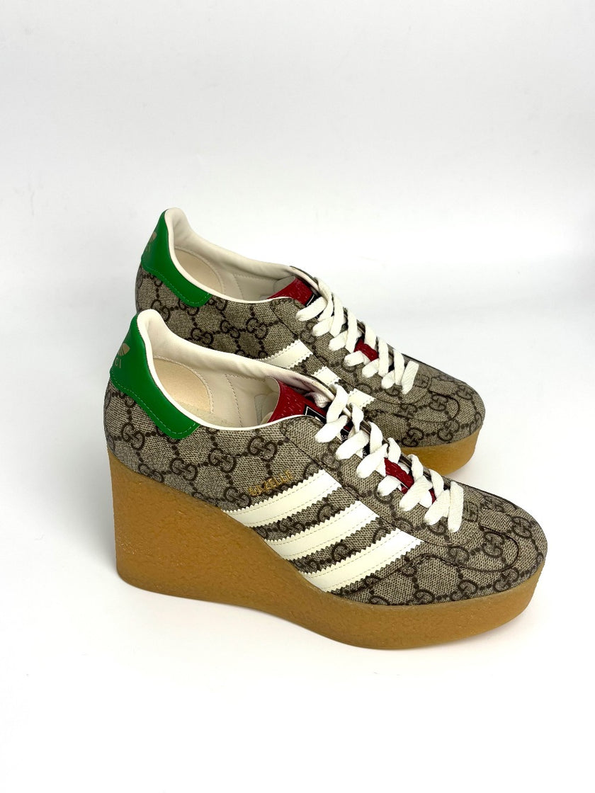 Brand New. Gucci/Adidas Sneakers Wedge. 36|8707