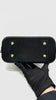 Preowned. LV Alma BB Malletage M23761 Lambskin Black/White GHW. MIcrochip|11976