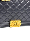 Preowned. Chanel Leboy New Medium Lambskin Black GHW. 21698415|8171