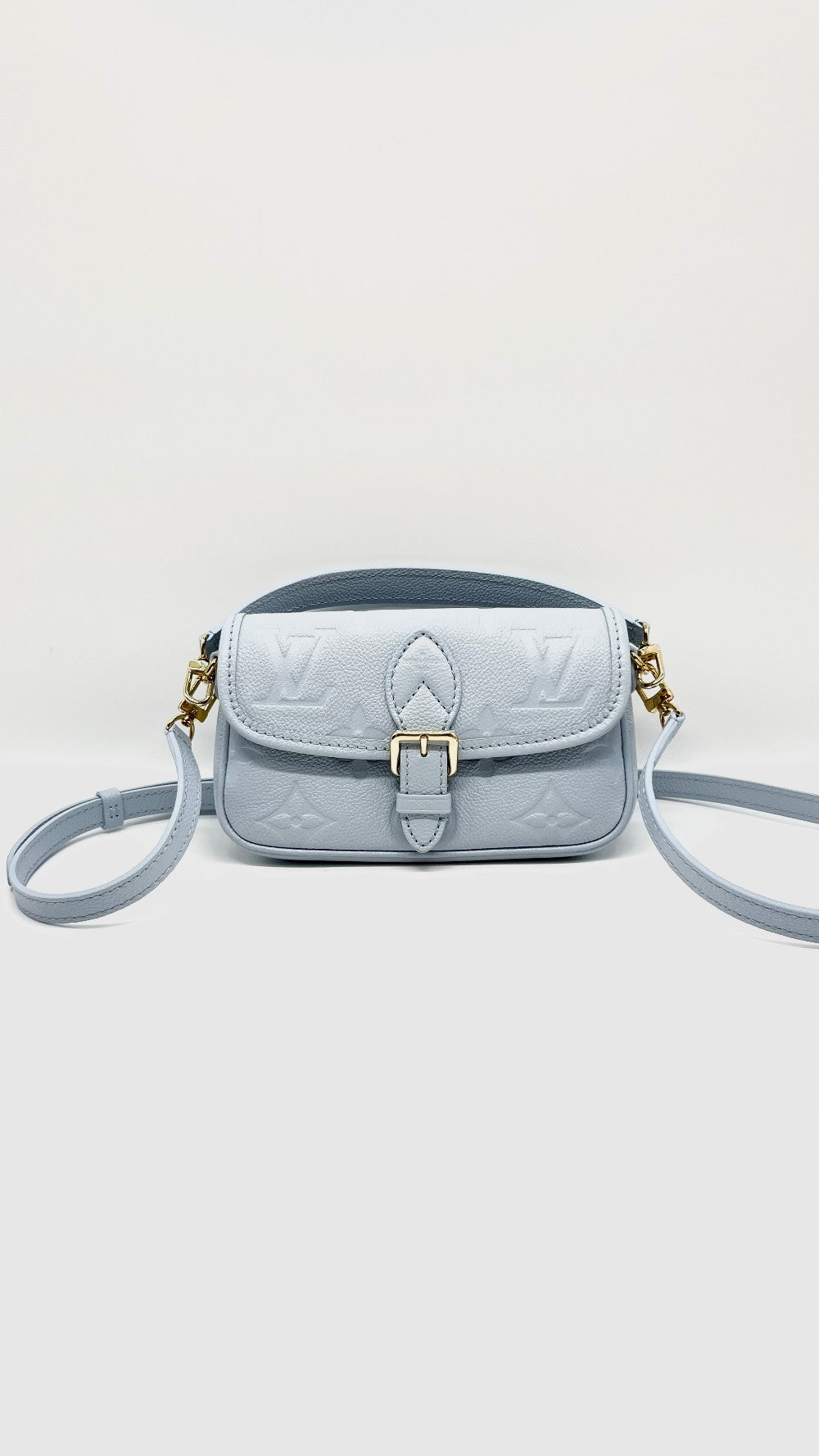 Brand New. LV Nano Diane Bag Olympe Blue Monogram Empreinte|14786