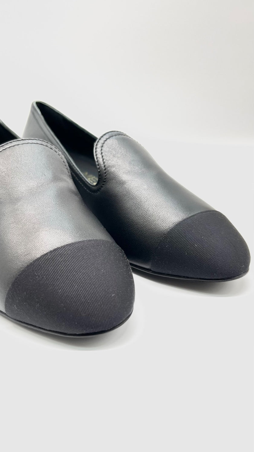 Brand New. Chanel Slip On Black. 36.5|9668