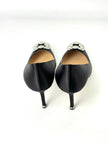 Brand New. Manolo Heel Black. 39.5|7394