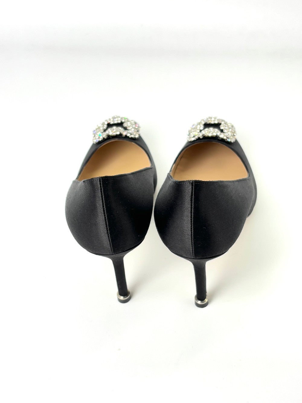 Brand New. Manolo Heel Black. 39.5|7394