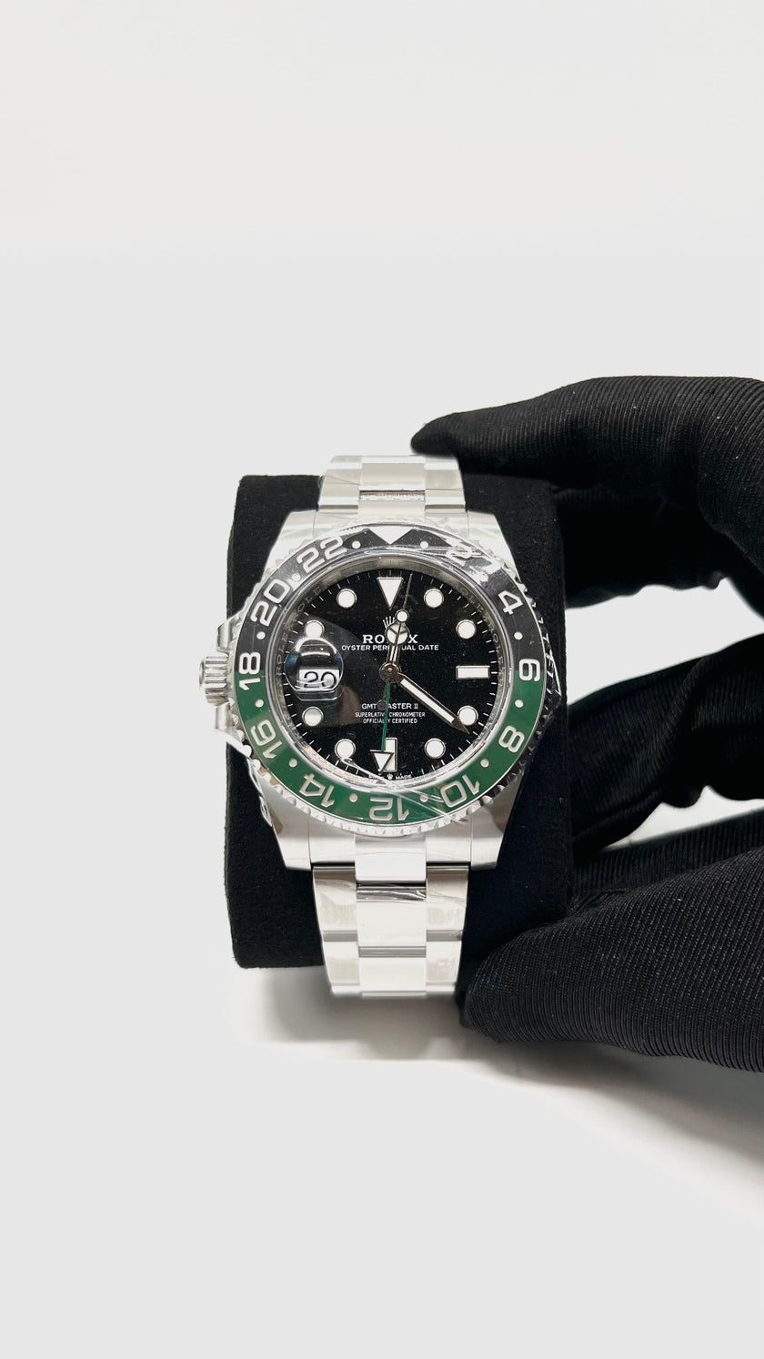 Brand New. Rolex GMT II Sprite All Steel Oyster Bracelet 40MM 2025.|11474